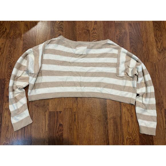 We The Free Women’s Into the Blue Oversized Crop Sweater Size Large – NWT Cozy - Picture 5 of 12